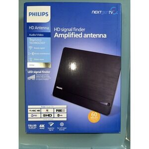 Philips Elite Indoor Amplified Signal Finder TV Antenna with 10 ft. Coax Include